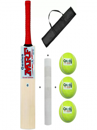 Mrf MRF cricket bat with combos Poplar Willow Cricket Bat  1 kg | laeelo.com